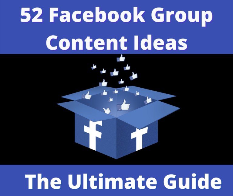 Group content ideas for facebook